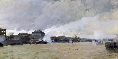 The Flooding of the Seine by Luigi Loir